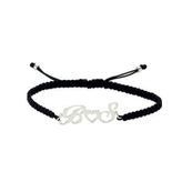 Glorria DT0403 Gümüş İpli Harf Bileklik