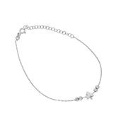 Glorria DT0543 Gümüş Yaprak Halhal