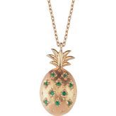Glorria Gümüş Ananas Kolye