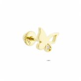 Glorria Kelebek Helix 14 Ayar Altın Piercing
