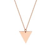 Glorria SV0044 Rose Altın Üçgen Kolye