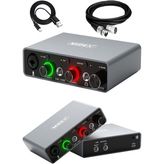 GLX-700GR Xlr Üst Segment USB Stüdyo Ses Kartı 2 Giriş 2 Çıkış 24BIT/192KHZ