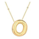 GMS Gold Balon O Harfi Kadın Gümüş Kolye