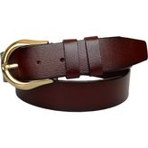 Goderi Deri, Gold Tokalı Bordo Kadın Kot Kemeri 4 cm - 100 cm