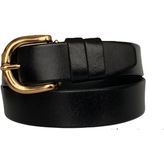 Goderi Deri Gold Tokalı Kadın Kemeri 4 cm - 105 cm - Siyah