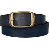 GoDeri Deri, Gold Tokalı Lacivert Kadın Kemeri 4 cm - 110 cm