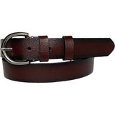 GoDeri Deri Nikel Tokalı Bordo Kadın Kemeri, 3cm - 90 cm