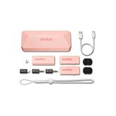Godox MoveLink Mini Kablosuz Pembe Mikrofon Kit 2