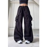 Gofeel Dark Shallow Parachute Cargo Pantolon