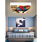 Gökyüzü Panel Spiderman-Led AVIZE-25WATT-30 cm x 30 cm , Çocuk Odası Avize, Avize Modelleri, Örümcek Adam LED Avize - Beyaz - 1
