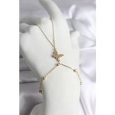 Gold Renk Kelebek Model Kadın Şahmeran - Ebj260404w41701