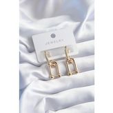 Gold Renk Model Pirinç Kadın Küpe