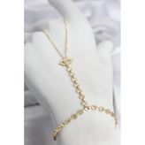 Gold Renk Pirinç Zirkon Taşlı Göz Model Şahmeran