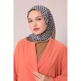 Gold Zigzag Desen Soft Eşarp