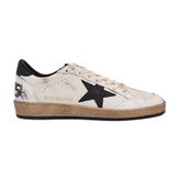 Golden Goose Ball Star GMF00117.F003771.10283 Beyaz Siyah Yıldızlı Nappa Deri Erkek Günlük Ayakkabı