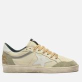 Golden Goose Ball Star GMF00771.F008159.12265 Kırık Beyaz Bej Süet Deri Erkek Günlük Ayakkabı