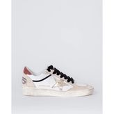 Golden Goose Ball Star GWF00746.F008146.83252 Beyaz Bej Platin Deri Süet Kadın Günlük Ayakkabı