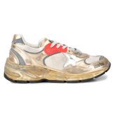 Golden Goose Dad-Star GWF00884.F007461.65225 Beyaz Altın Rengi Beyaz Yıldızlı Kadın Günlük Ayakkabı