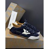 Golden Goose Hakiki Deri Yıldız Logolu Günlük Kadın Sneaker Ayakkabı - Lacivert