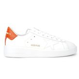 Golden Goose Purestar GWF00197.F005922.10342 Beyaz Turuncu Deri Kadın Günlük Ayakkabı