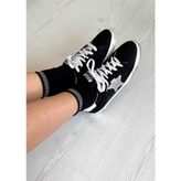 Golden Goose Siyah Süet Yıldız Detaylı Kadın Sneaker - Siyah - Gümüş