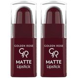 Golden Rose Matte Lipstick (Mini) No:23 - Ruj 2li paket