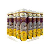 Goldfix Silikonize Mastik - Beyaz Renk - 30 Adet