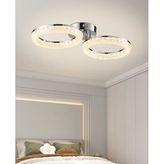 Gomez 2'Li Krom 64 Watt Plafonyer 3 Renkli Led Avize