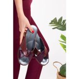 Gondol Hakiki Deri Şık Ev Terliği Blc.005 Bordo Yılan
