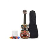 gonzales Soprano Ukulele Yüz Desenli