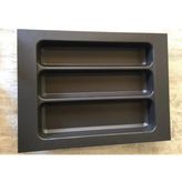 Gör Seç 37X49 cm Çekmece Içi Siyah Kaşıklık Kepçelik Mutfak Çekmece Düzenleyici Organizer (33*40 A Kesilebilir)