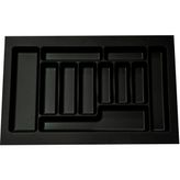 Gör Seç 75 cm x 49 cm Çekmece Içi Düzenleyici Kaşıklık Siyah 70X40'A Kadar Kesilebilir Organizer