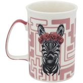 Gordion Zebra Kupa - Beyaz - Pembe