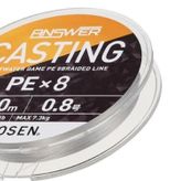Gosen Answer Casting 8B Fine Silver 150m ip Misina PE # 0.6