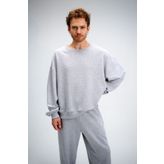 gothamvibes Erkek Timeless Oversize Gri Sweatshirt