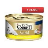 Gourmet Gold Kıyılmış Tavuklu 24x85 gr Yetişkin Kedi Konservesi