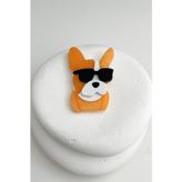 Gözlük Detaylı Köpek Broş (6cm)