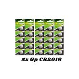 GP CR2016 3V 25'li Lityum Düğme Pil