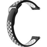 Gpack Garmin Forerunner 55 Delikli Çift Renk Silikon Gri Kordon