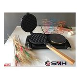 Granit Bubble Waffle Tavası (Beyaz-Siyah)