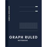 Graph Ruled Notebook: 5x5 Grid Graph Paper Notebook, 70 Sheets / 140 Pages, Classic Midnight Navy Composition Journal for School, Work & Note Taking