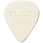 Graphtech PQP-0068-W6 Tusq Pick 0.68 mm White 6 Pack Bright Tone Pena