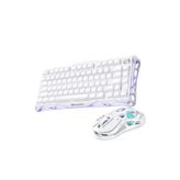 GravaStar Mercury K1 Lite+M2 Opaline White Kablosuz Gaming Klavye Mouse Set
