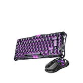 GravaStar Mercury V75 Lite+M2 Transparan Siyah Gaming Klavye Mouse Set