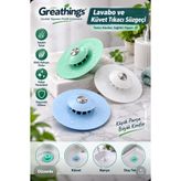 Greathings 1 Adet Lavabo ve Küvet Tıkacı Süzgeci Saç ve Atık Tutucu Esnek Gider Süzgeci