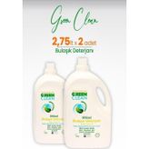 Green Clean Bitkisel Bulaşık Deterjanı 2,75 Lt X 2 Adet