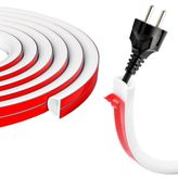 GreenTech Esnek Kablo Kanalı Yapışkanlı, Beyaz, 15x10 mm, 2 Metre, GT-KK05 | Kendinden Yapışkan, Delmeden Montaj, 7 mm Kabloya Kadar, Kablo Gizleyici ve Düzenleyici, Elektrik, TV, Ethernet, Duvar, PVC