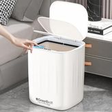 GreenTech Sensörlü Çöp Kovası Şarjlı Akıllı, Beyaz, 28 Litre, GT-SC07B