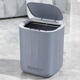 GreenTech Sensörlü Çöp Kovası Şarjlı Akıllı, Gri, 28 Litre, GT-SC07