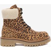 Greyder Kadın Leopar Hakiki Deri Military Bot 5K2UB35341